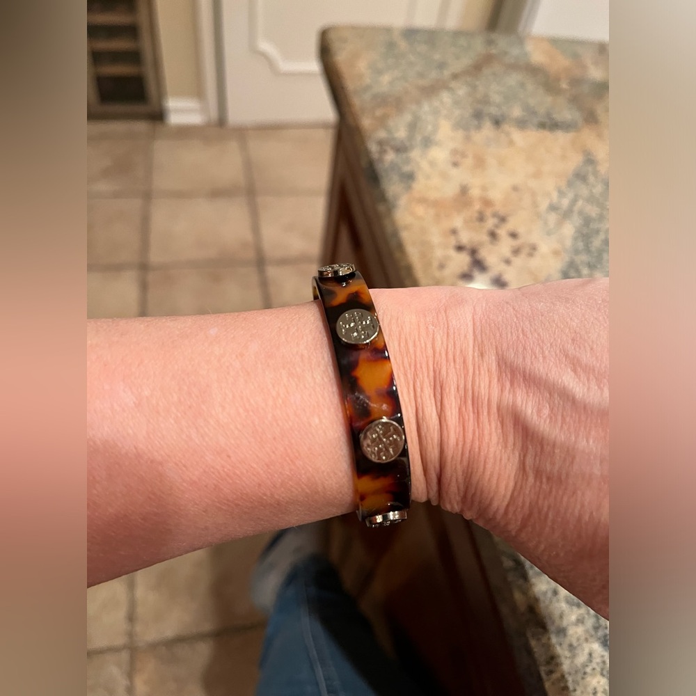 Tory Burch Tortoise acrylic bracelet